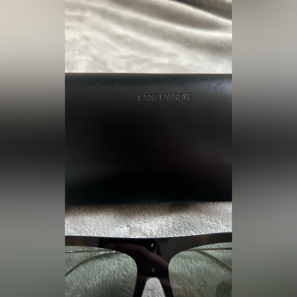 Saint Laurent New Wave SL 1 T Fashion Shield Titanium Sunglasses - Picture 7 of 8
